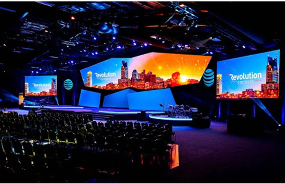 Church LED wall setup for worship stage and livestream camera planning