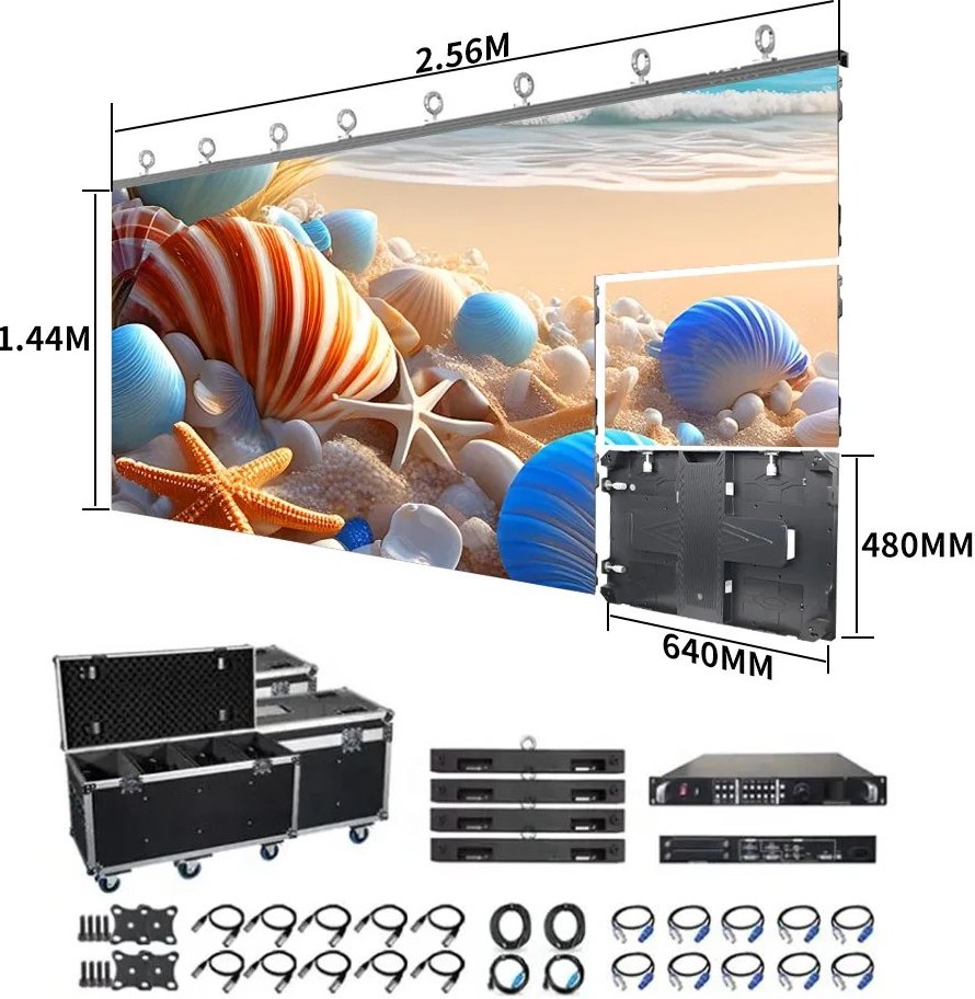 LED screen for church setup kit with display panels control system and accessories