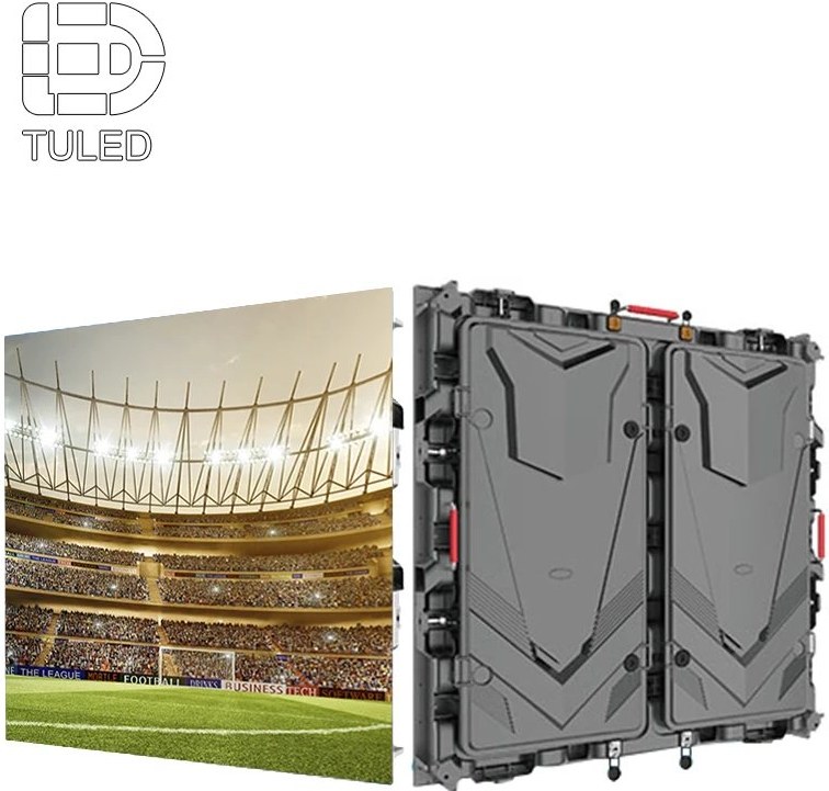 Modular video panel cabinet for stadium replay wall, event screen and camera-friendly visual planning
