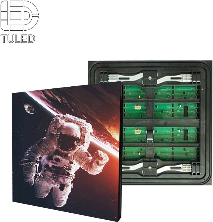 250 by 250 LED module front and rear service structure