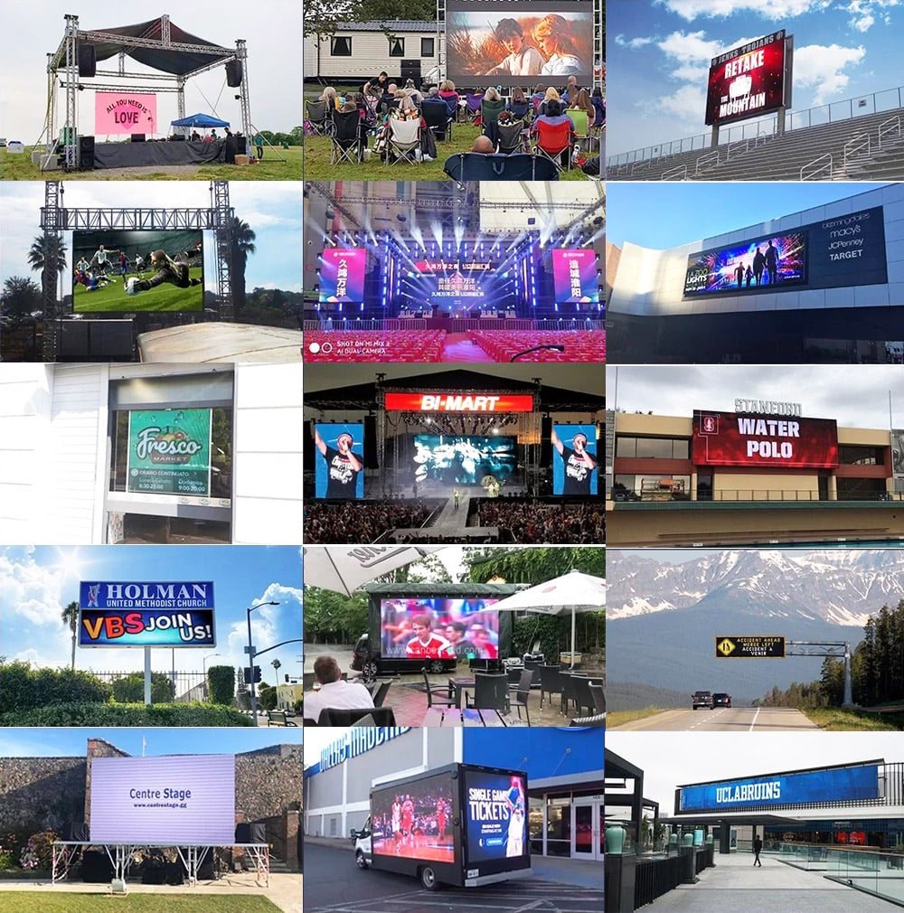 LED display project applications for commercial fixed screen planning