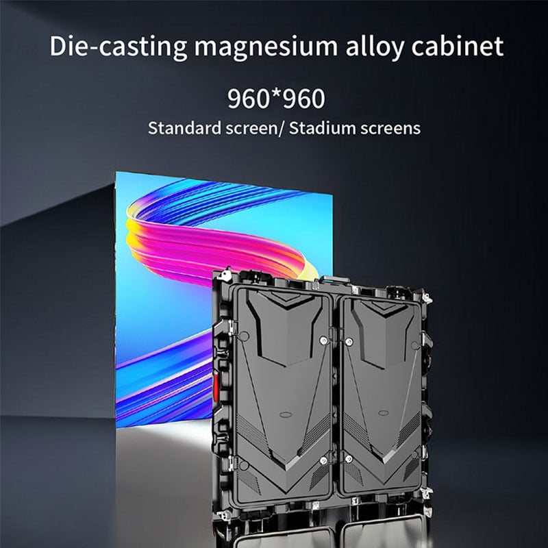 960x960 LED display cabinet used for repeat-order configuration and traceability review